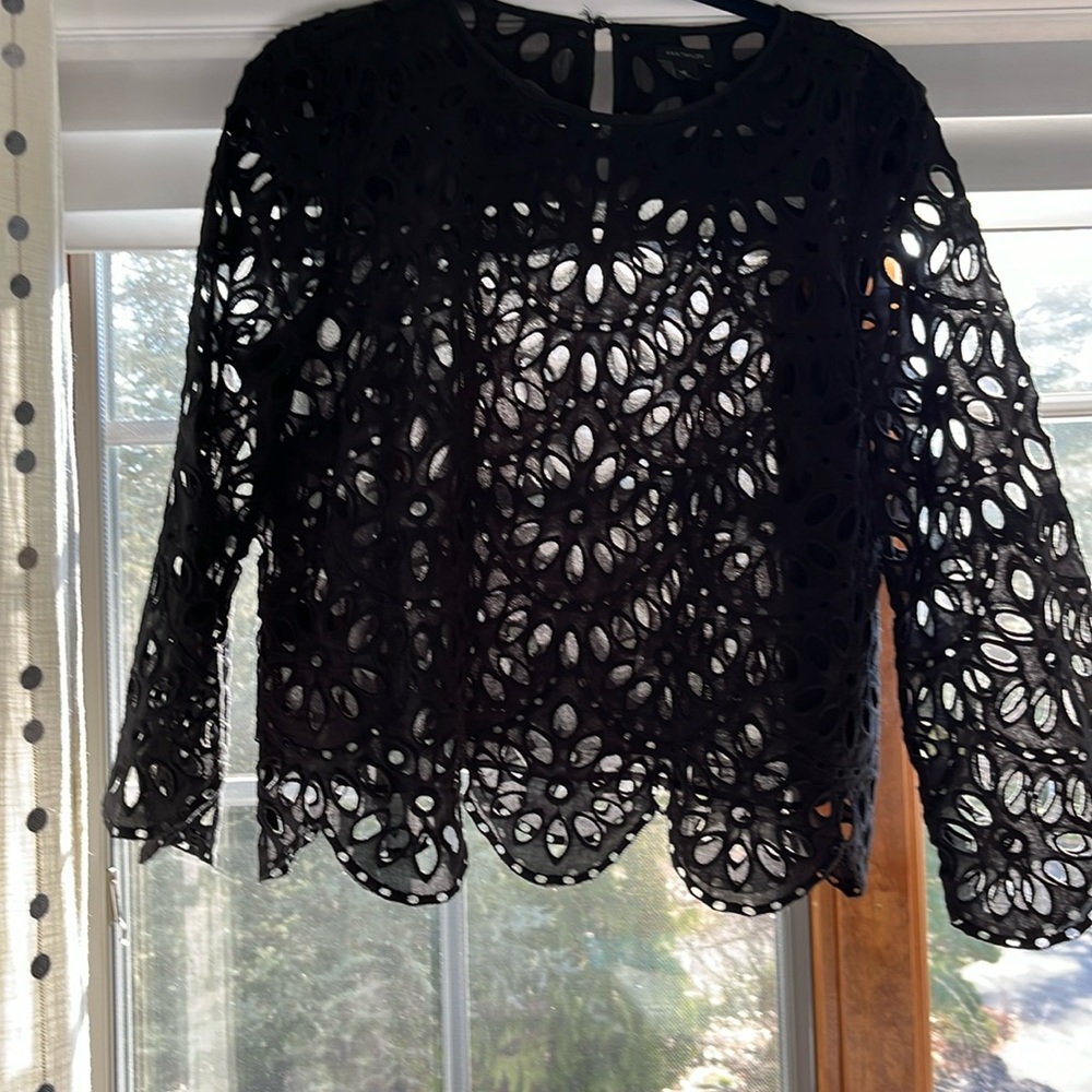 Black cutout top.  Size M